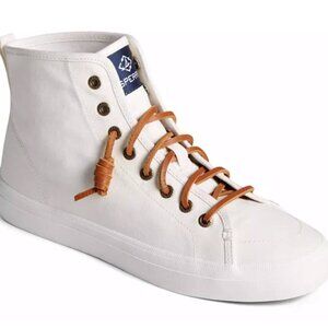 NEW Sperry Womens Crest High-Top Sneaker (White) – Size 9